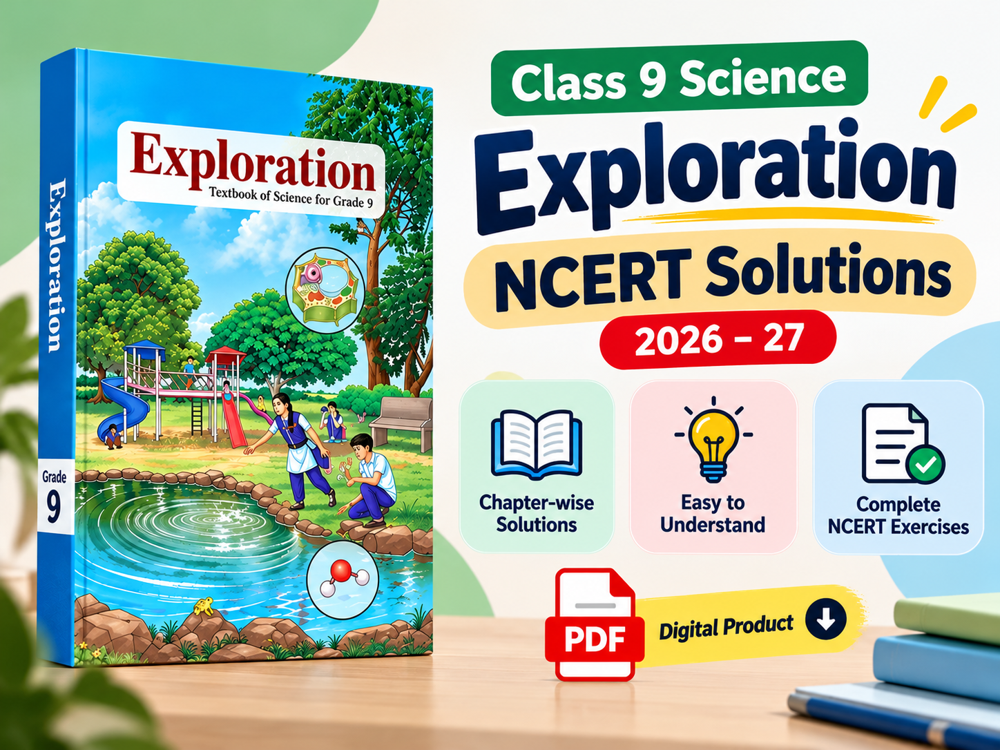 Class 9 Science (Exploration) NCERT Solutions 2026–27 PDF | Chapter-wise Solutions | NCERT Class 9 Science Solutions | Digital PDF