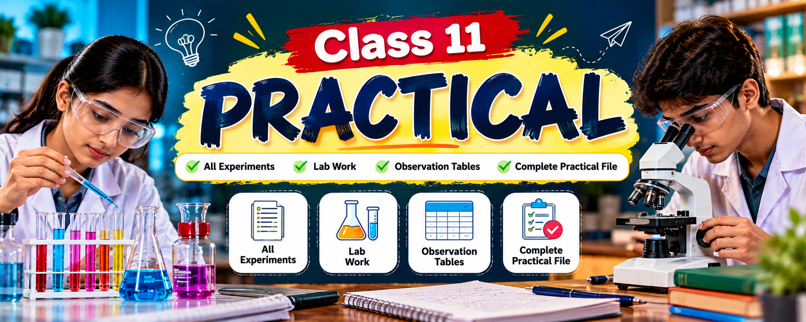 Class 11 Physics Practical – Complete Lab Manual, Experiments & Observation Tables