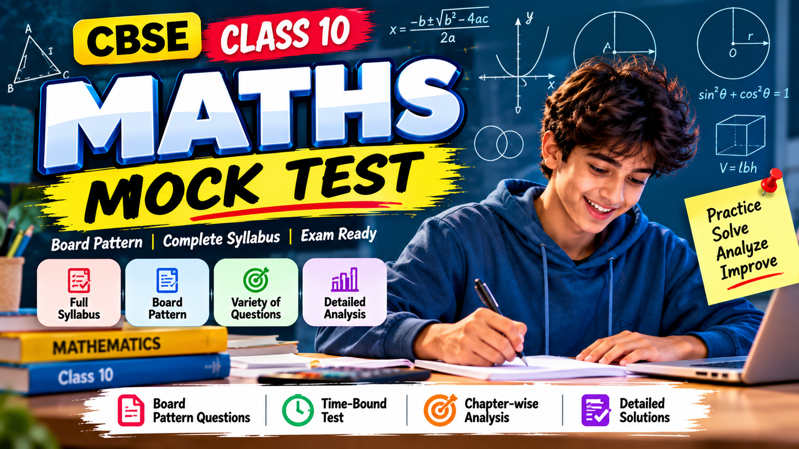 CBSE Class 10th Mathematics Mock test for final exams Set-2